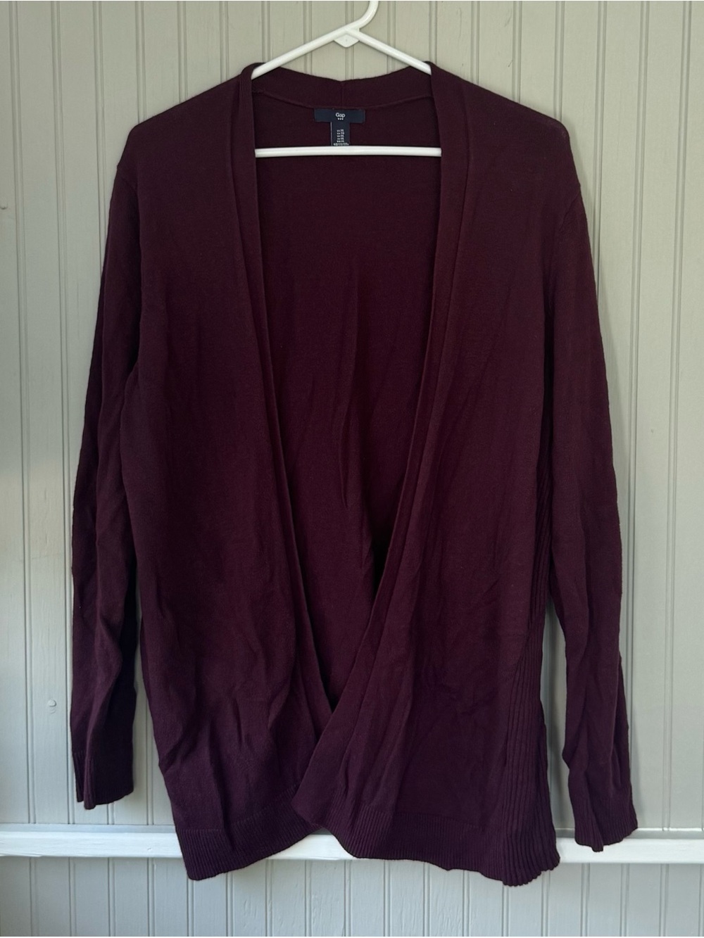 GAP Women’s Open-Front Cardigan - Burgundy